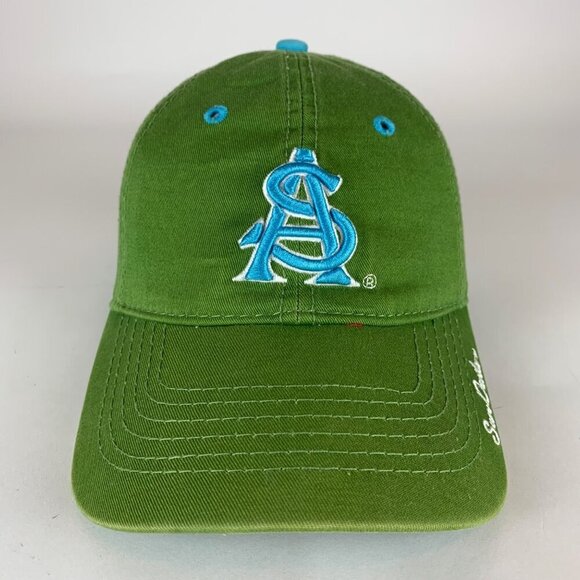 Arizona State Sun Devils NCAA Womens Green The Game Relaxed Fit Strapback Hat - Picture 2 of 5